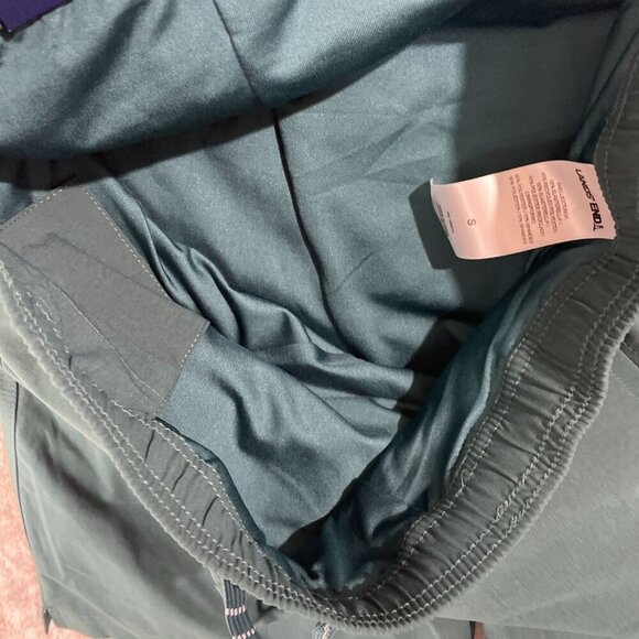 NEW Lands' End Mens S Green Swim Shorts With Adjustable Lined - Picture 9 of 10